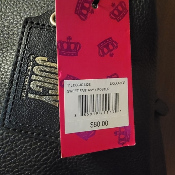 JUICY COUTURE Black HandbagNEW WITH TAGS - Picture 2 of 10